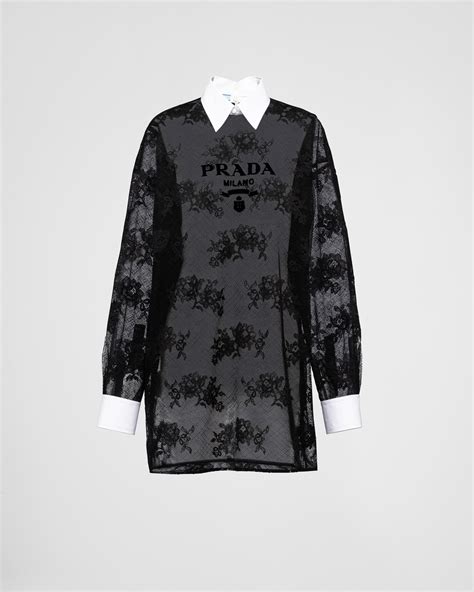 prada popeline dresses|Prada Poplin Mini Dress .